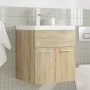 Mueble de baño con lavabo incorporado y grifo roble Sonoma von , Badezimmermöbel - Ref: Foro24-3325013, Preis: 160,72 €, Raba...