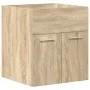 Mueble de baño con lavabo incorporado y grifo roble Sonoma von , Badezimmermöbel - Ref: Foro24-3325013, Preis: 160,72 €, Raba...
