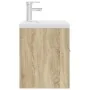 Mueble de baño con lavabo incorporado y grifo roble Sonoma von , Badezimmermöbel - Ref: Foro24-3325013, Preis: 160,72 €, Raba...
