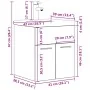 Mueble de baño con lavabo incorporado y grifo roble Sonoma von , Badezimmermöbel - Ref: Foro24-3325013, Preis: 160,72 €, Raba...