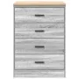 Armario de garaje de madera maciza pino gris Sonoma 60x51x85 cm de , Armarios industriales - Ref: Foro24-860603, Precio: 100,...