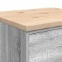 Armario de garaje de madera maciza pino gris Sonoma 60x51x85 cm de , Armarios industriales - Ref: Foro24-860603, Precio: 100,...