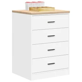 Armario de almacenamiento para garaje blanco 60x51x85 cm de , Armarios industriales - Ref: Foro24-860598, Precio: 94,03 €, De...