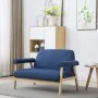 Sofá de 2 plazas de tela azul by , Sofas - Ref: Foro24-246649, Price: 222,43 €, Discount: %