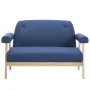 Sofá de 2 plazas de tela azul by , Sofas - Ref: Foro24-246649, Price: 222,43 €, Discount: %