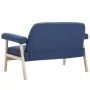 Sofá de 2 plazas de tela azul by , Sofas - Ref: Foro24-246649, Price: 222,43 €, Discount: %