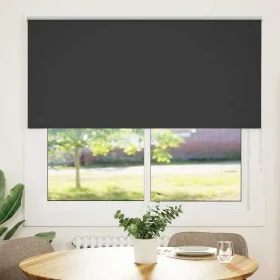 Estor Enrollable Opaco negro 150x130 cm Tela Ancho 146,6 cm by , Blinds and blinds - Ref: Foro24-4010852, Price: 32,78 €, Dis...