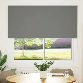 Estor Enrollable Opaco gris 155x130 cm Tela Ancho 151,6 cm by , Blinds and blinds - Ref: Foro24-4011113, Price: 26,11 €, Disc...