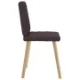 Sillas de comedor 4 unidades tela marrón oscuro by , dining chairs - Ref: Foro24-3315225, Price: 199,30 €, Discount: %