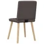 Sillas de comedor 4 unidades tela marrón oscuro by , dining chairs - Ref: Foro24-3315225, Price: 199,30 €, Discount: %