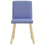 Sillas de comedor 4 uds tela azul jeans de , Sillas de comedor - Ref: Foro24-3315231, Precio: 199,30 €, Descuento: %