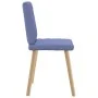 Sillas de comedor 4 uds tela azul jeans de , Sillas de comedor - Ref: Foro24-3315231, Precio: 199,30 €, Descuento: %