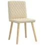 Sillas de comedor 6 unidades tela color crema de , Sillas de comedor - Ref: Foro24-3315498, Precio: 297,73 €, Descuento: %