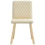 Sillas de comedor 6 unidades tela color crema de , Sillas de comedor - Ref: Foro24-3315498, Precio: 297,73 €, Descuento: %