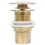 Desagüe empuje sin función desbordamiento dorado 6,4x6,4x9,1 cm de , Grifos - Ref: Foro24-149062, Precio: 19,44 €, Descuento: %