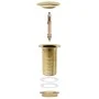 Desagüe empuje sin función desbordamiento dorado 6,4x6,4x9,1 cm de , Grifos - Ref: Foro24-149062, Precio: 19,44 €, Descuento: %