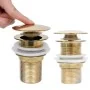 Desagüe empuje sin función desbordamiento dorado 6,4x6,4x9,1 cm de , Grifos - Ref: Foro24-149062, Precio: 19,44 €, Descuento: %