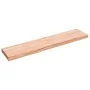 Encimera baño madera maciza tratada marrón claro 140x30x(2-6)cm de , Encimeras - Ref: Foro24-3156146, Precio: 81,11 €, Descue...