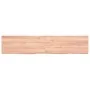 Encimera baño madera maciza tratada marrón claro 140x30x(2-6)cm de , Encimeras - Ref: Foro24-3156146, Precio: 81,11 €, Descue...