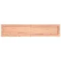 Encimera baño madera maciza tratada marrón claro 140x30x(2-6)cm de , Encimeras - Ref: Foro24-3156146, Precio: 81,11 €, Descue...