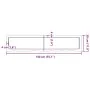 Encimera baño madera maciza tratada marrón claro 140x30x(2-6)cm de , Encimeras - Ref: Foro24-3156146, Precio: 81,11 €, Descue...