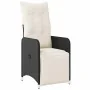 Set de mesa y sillas de jardín 9 pzas y cojines ratán PE negro by , Garden sets - Ref: Foro24-3277134, Price: 1,00 €, Discoun...