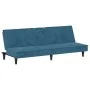 Sofá cama con portavasos terciopelo azul by , Sofas - Ref: Foro24-351919, Price: 263,21 €, Discount: %