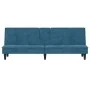 Sofá cama con portavasos terciopelo azul by , Sofas - Ref: Foro24-351919, Price: 263,21 €, Discount: %