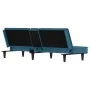 Sofá cama con portavasos terciopelo azul by , Sofas - Ref: Foro24-351919, Price: 263,21 €, Discount: %