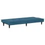 Sofá cama con portavasos terciopelo azul by , Sofas - Ref: Foro24-351919, Price: 263,21 €, Discount: %