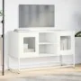 Mueble para TV de acero blanco 100,5x39x60,5 cm de , Muebles TV - Ref: Foro24-853385, Precio: 90,90 €, Descuento: %