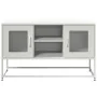 Mueble para TV de acero blanco 100,5x39x60,5 cm de , Muebles TV - Ref: Foro24-853385, Precio: 90,90 €, Descuento: %