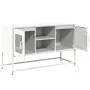 Mueble para TV de acero blanco 100,5x39x60,5 cm de , Muebles TV - Ref: Foro24-853385, Precio: 90,90 €, Descuento: %