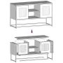 Mueble para TV de acero blanco 100,5x39x60,5 cm de , Muebles TV - Ref: Foro24-853385, Precio: 90,90 €, Descuento: %