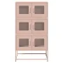 Aparador de acero rosa 68x39x123 cm by , Sideboards - Ref: Foro24-853351, Price: 137,72 €, Discount: %