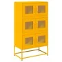 Aparador de acero amarillo mostaza 68x39x123 cm de , Aparadores - Ref: Foro24-853353, Precio: 137,35 €, Descuento: %