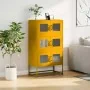 Aparador de acero amarillo mostaza 68x39x123 cm de , Aparadores - Ref: Foro24-853353, Precio: 137,35 €, Descuento: %