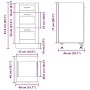 Mueble bajo de cocina porto roble ahumado madera reconstituida von , Küchenschränke - Ref: Foro24-854225, Preis: 85,03 €, Rab...