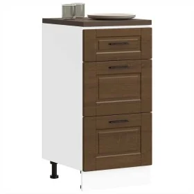 Mueble bajo de cocina porto roble marrón madera reconstituida by , Kitchen cabinets - Ref: Foro24-854227, Price: 88,32 €, Dis...