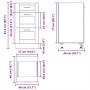 Mueble bajo de cocina porto roble marrón madera reconstituida von , Küchenschränke - Ref: Foro24-854227, Preis: 88,32 €, Raba...