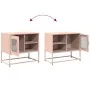 Mueble para TV de acero rosa 68x39x60,5 cm von , TV-Möbel - Ref: Foro24-853387, Preis: 69,28 €, Rabatt: %