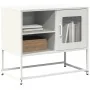 Mueble para TV de acero blanco 68x39x60,5 cm by , TV Furniture - Ref: Foro24-853391, Price: 68,64 €, Discount: %