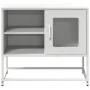 Mueble para TV de acero blanco 68x39x60,5 cm by , TV Furniture - Ref: Foro24-853391, Price: 68,64 €, Discount: %