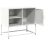 Mueble para TV de acero blanco 68x39x60,5 cm by , TV Furniture - Ref: Foro24-853391, Price: 68,64 €, Discount: %
