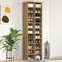 Zapatero de madera contrachapada roble artisian 54x34x183 cm by , Shoe racks and shoe organizers - Ref: Foro24-859385, Price:...