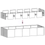 Jardinera de acero laminado en frío negro 200x80x40 cm von , Töpfe und Pflanzgefäße - Ref: Foro24-860752, Preis: 107,85 €, Ra...