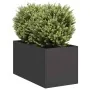Jardinera de acero laminado en frío negro 40x80x40 cm by , Pots and planters - Ref: Foro24-860731, Price: 66,03 €, Discount: %