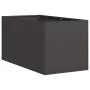 Jardinera de acero laminado en frío negro 40x80x40 cm by , Pots and planters - Ref: Foro24-860731, Price: 66,03 €, Discount: %
