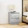 Mesilla de noche con luces LED Sonoma gris 38x34x50 cm de , Mesitas de noche - Ref: Foro24-861293, Precio: 58,24 €, Descuento: %