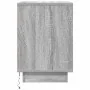 Mesilla de noche con luces LED Sonoma gris 38x34x50 cm de , Mesitas de noche - Ref: Foro24-861293, Precio: 58,24 €, Descuento: %